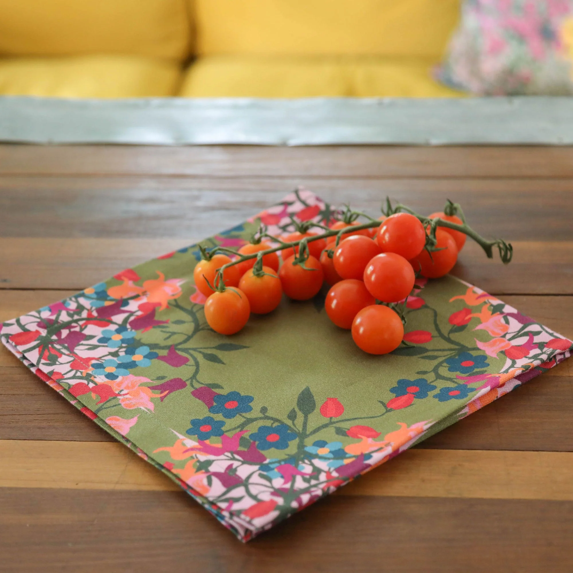 6 Napkins Blumen Green Offcut Version - Image 2