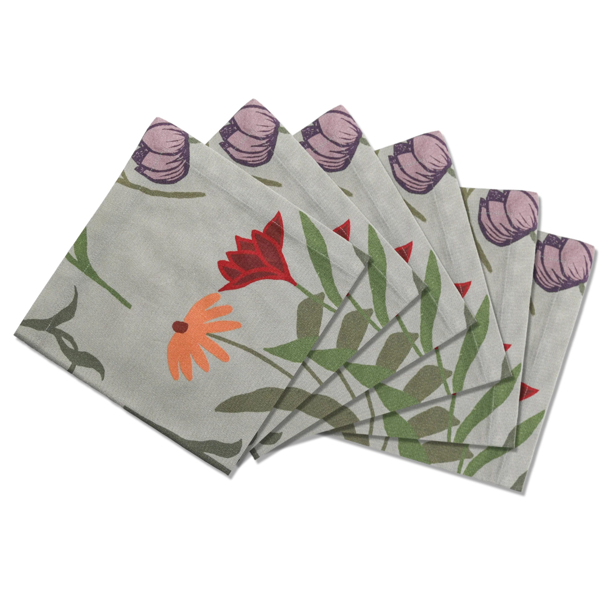 6 Napkins Picnic on the Meadow Offcut Version