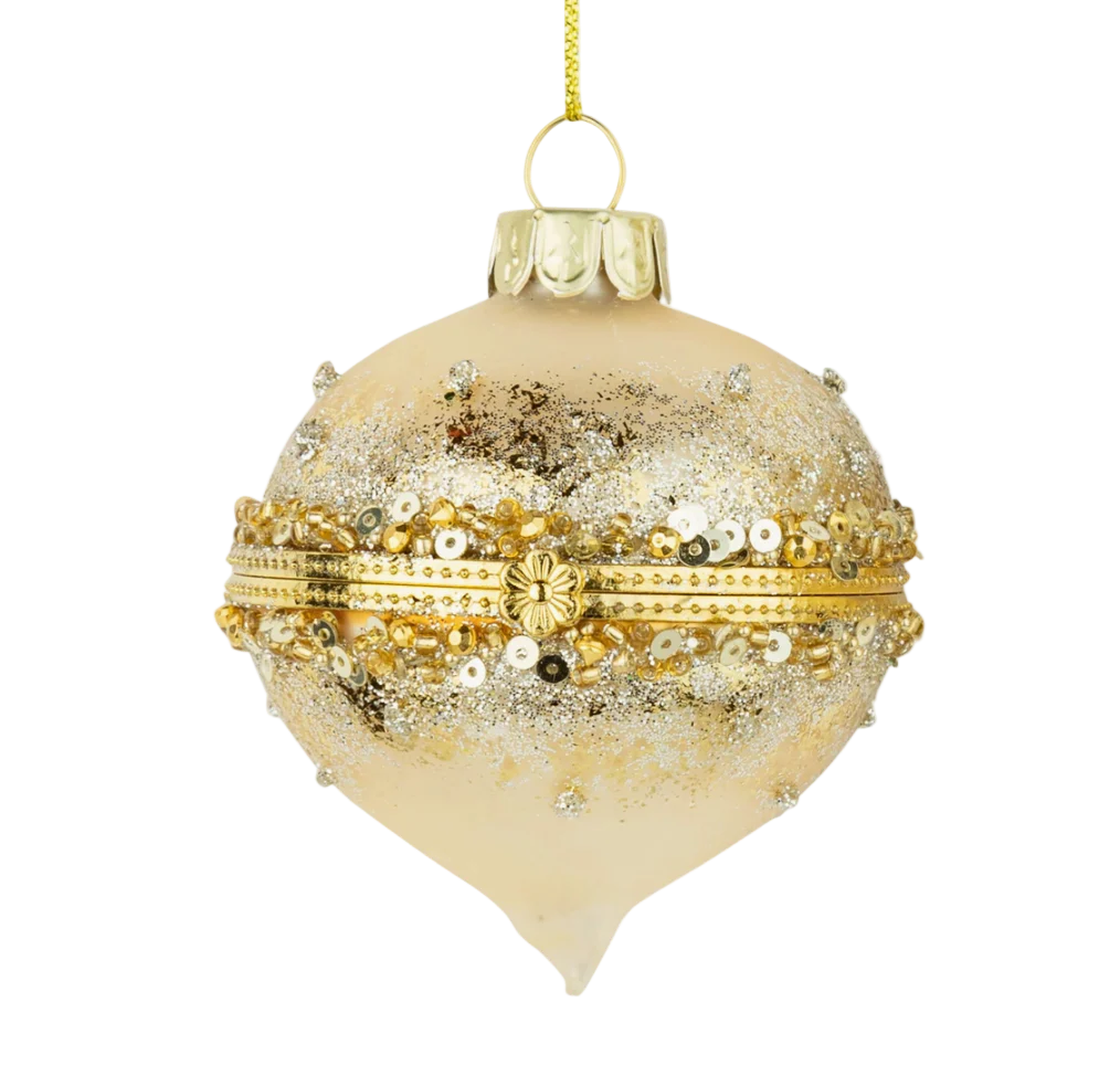 Teardrop Finial Glass Keepsake Ornament