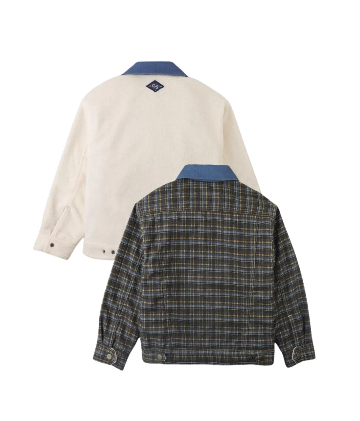 Boy Anthony Reversible Jacket In Plaid And Sherpa - Multicolor - Image 2