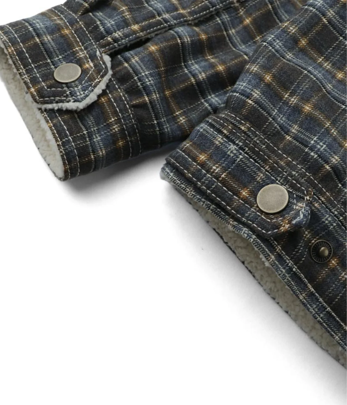 Boy Anthony Reversible Jacket In Plaid And Sherpa - Multicolor - Image 4
