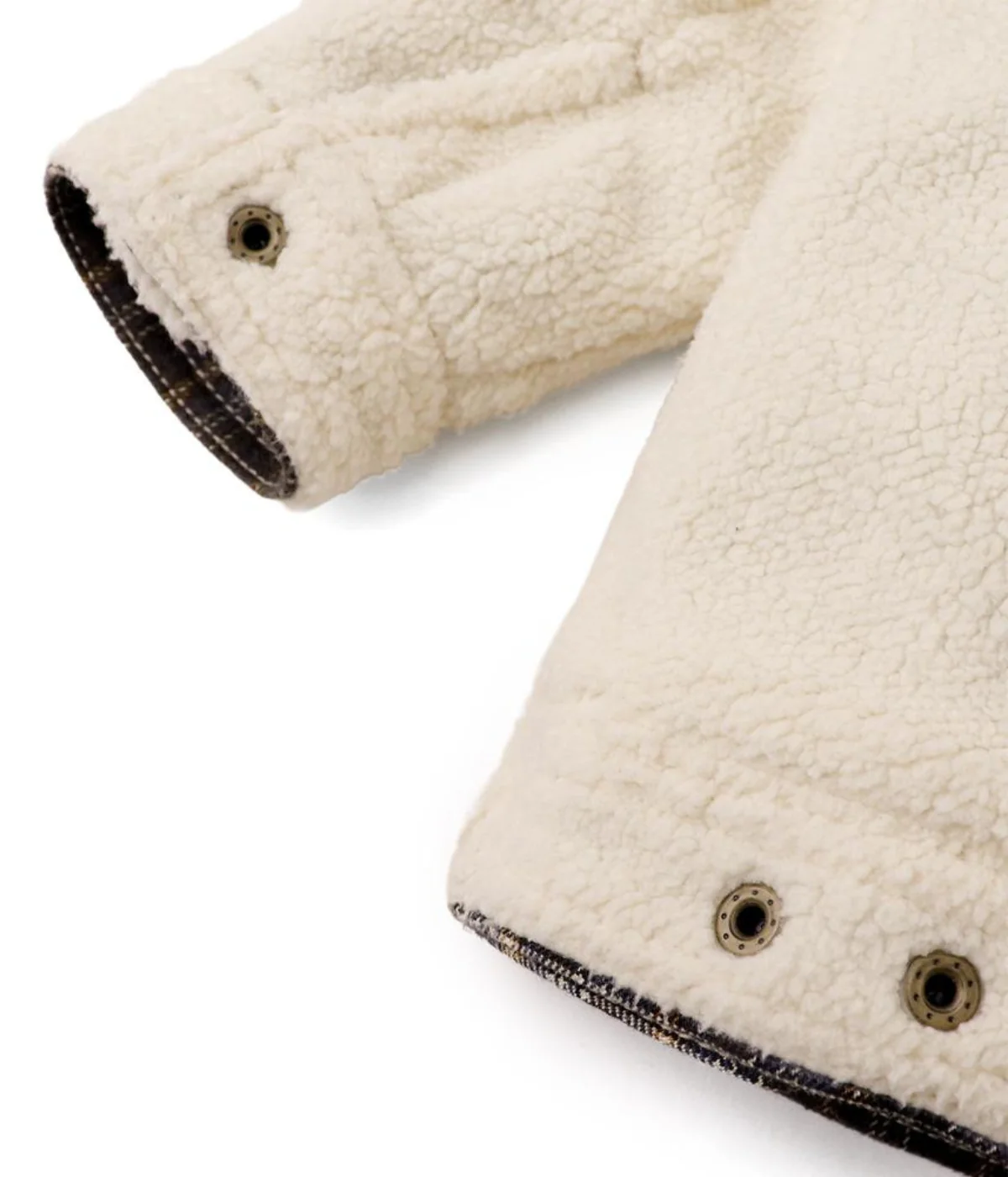 Boy Anthony Reversible Jacket In Plaid And Sherpa - Multicolor - Image 5