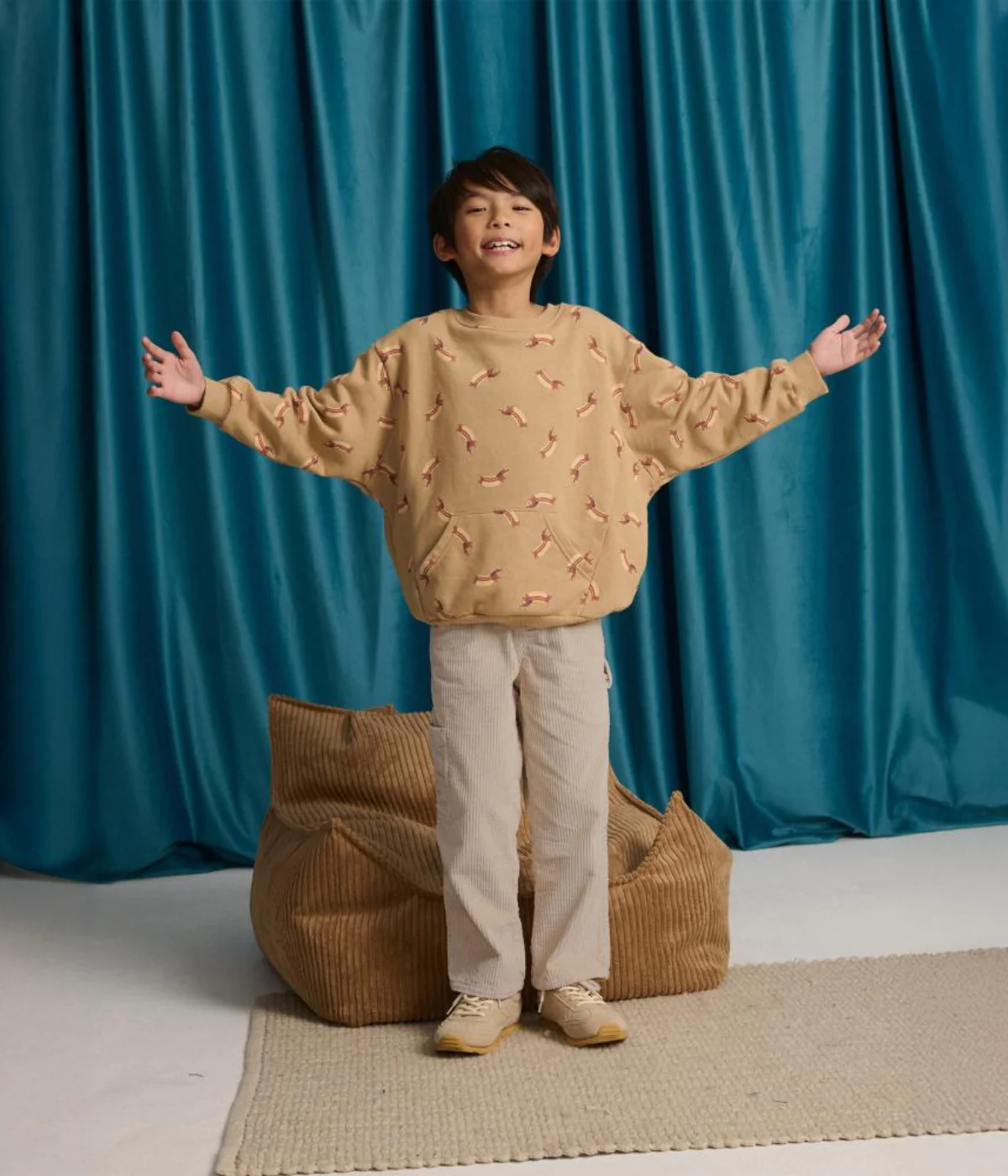 Boy Carmine Corduroy Utility Pants - Beige - Image 6