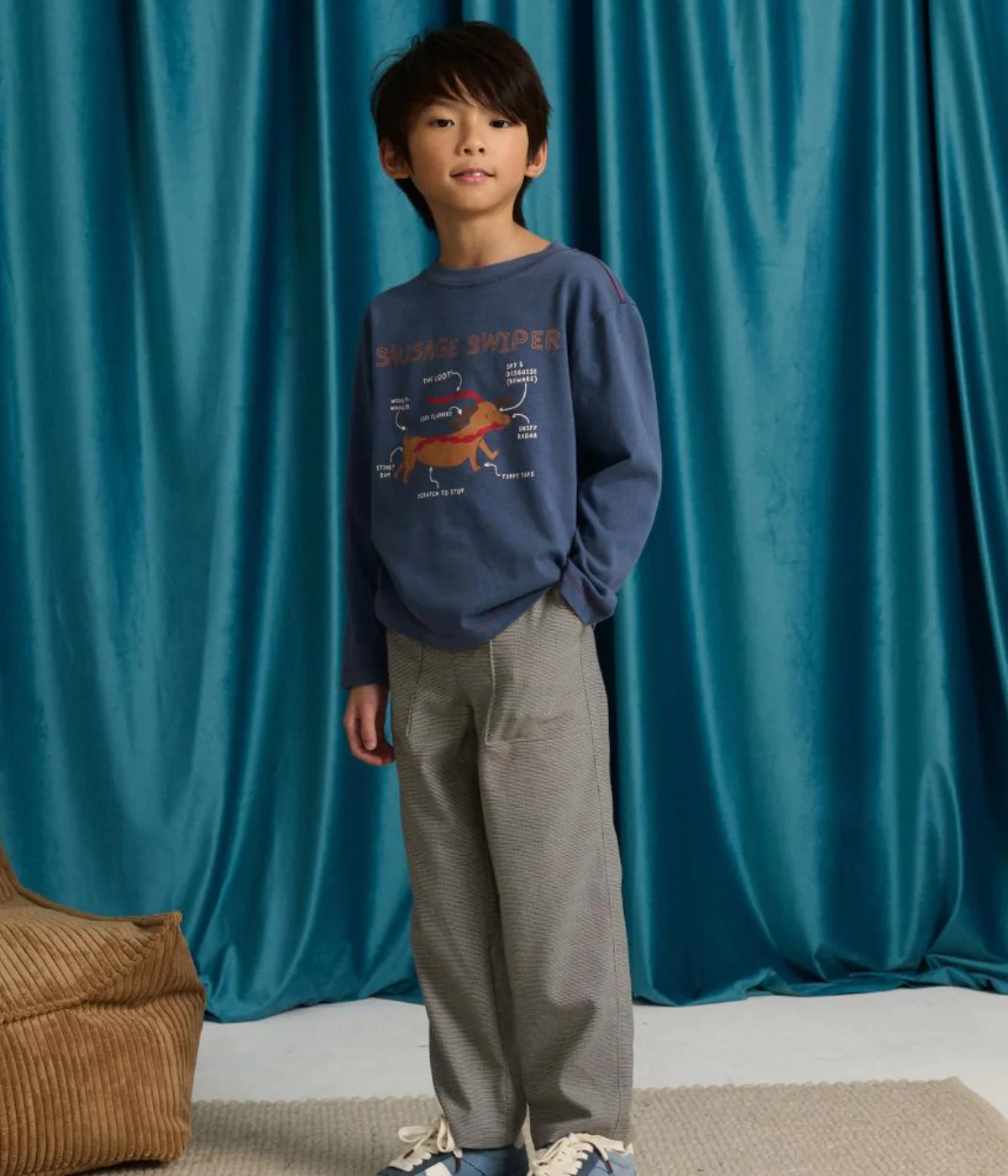 Boy Giorgio Micro Houndstooth Slacks - Multicolor - Image 5