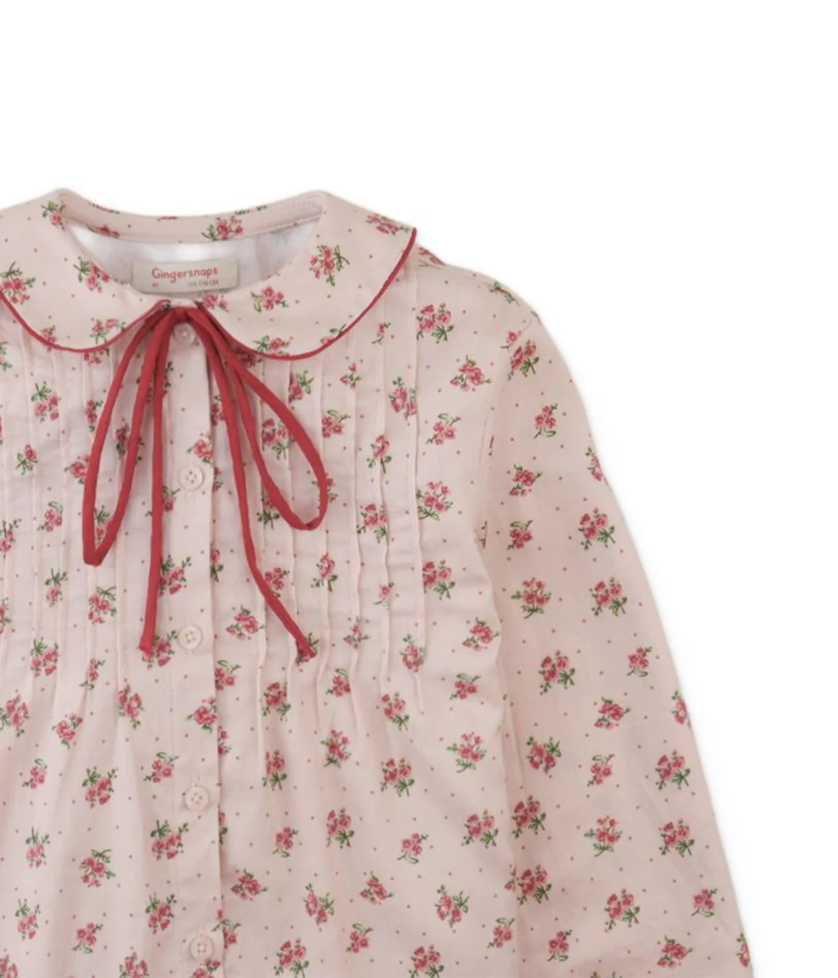 Girl Caridad Blouse Floral Print - Pink - Image 4