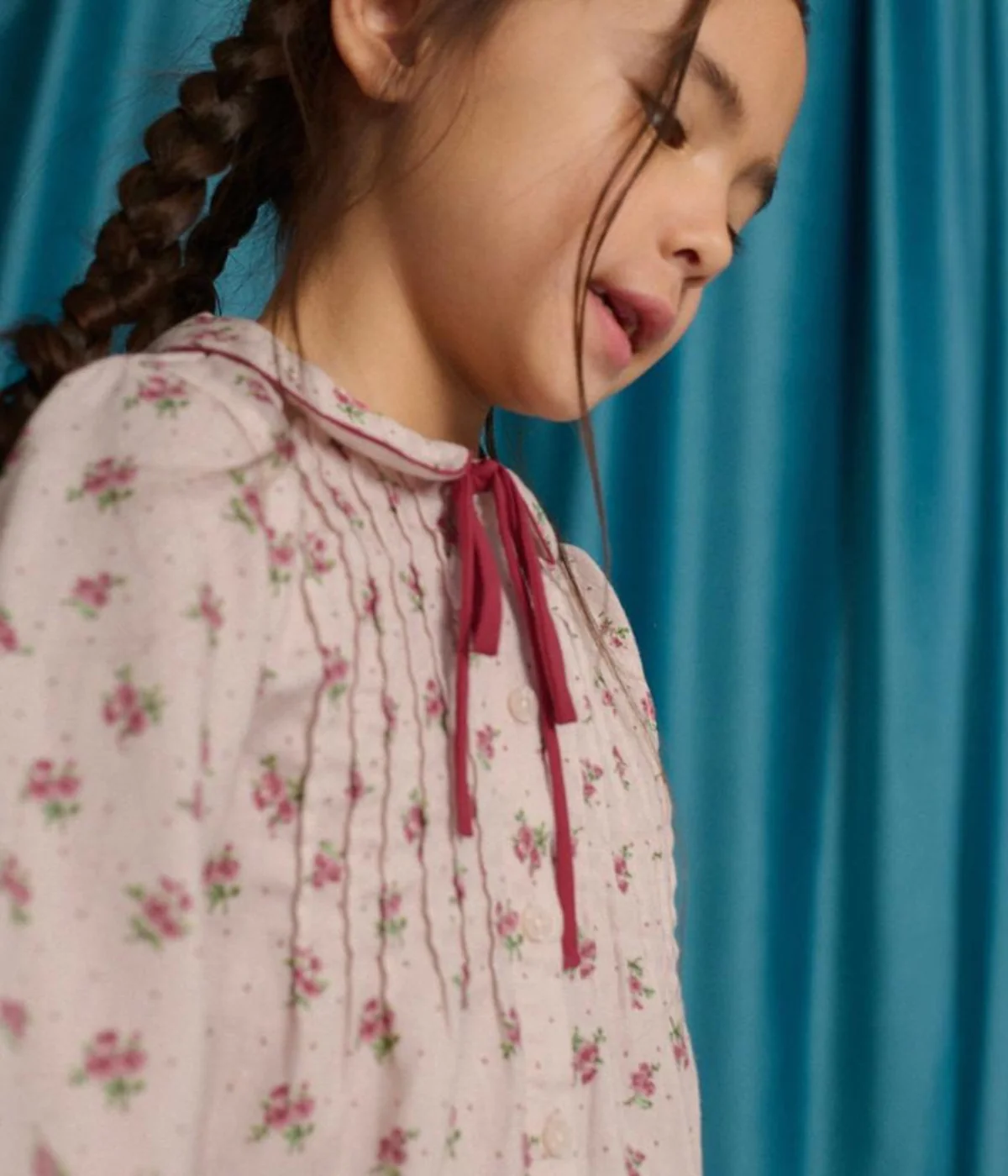 Girl Caridad Blouse Floral Print - Pink - Image 6