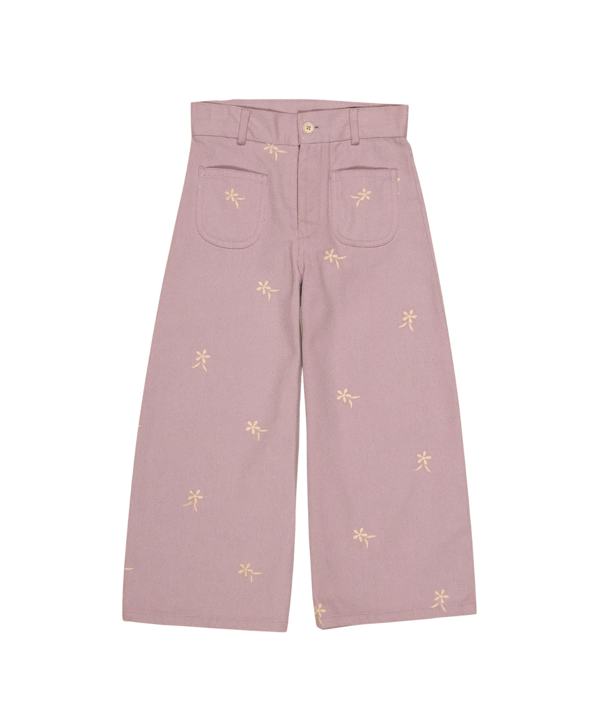 Casey 70's All Over Embroidery Jean - Lilac