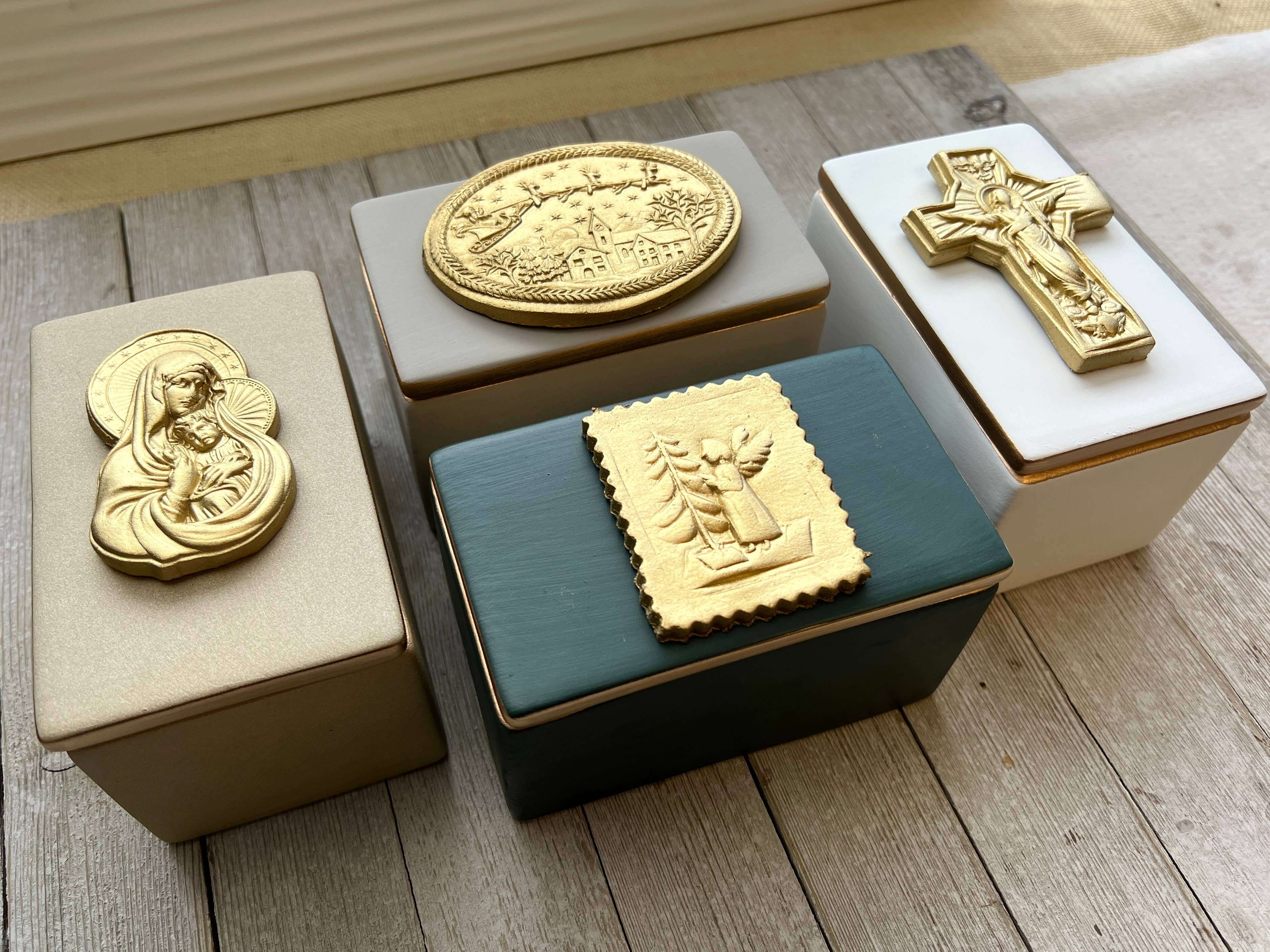 Ceramic Box: Beige / Mary & Baby - Image 3
