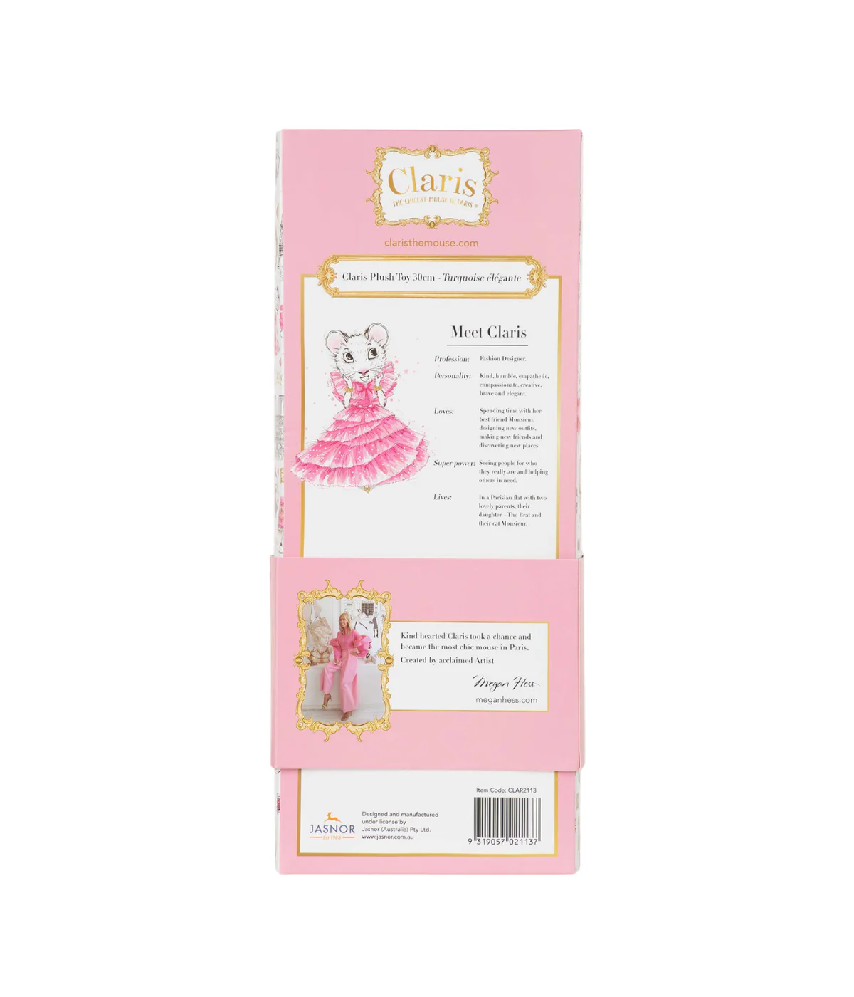 Claris The Mouse - Turquoise Plush Doll - Image 5