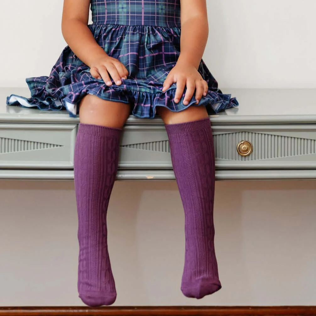 Denali Cable Knit Knee High Socks 3-Pack - Image 4
