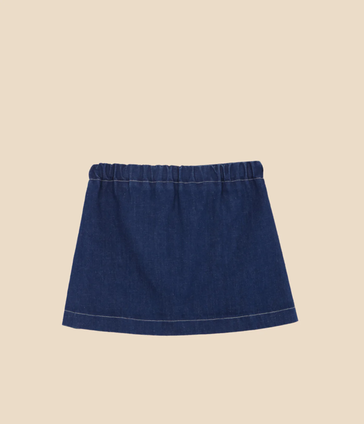 Denim Embroidered Mini Skirt Girl - Image 2