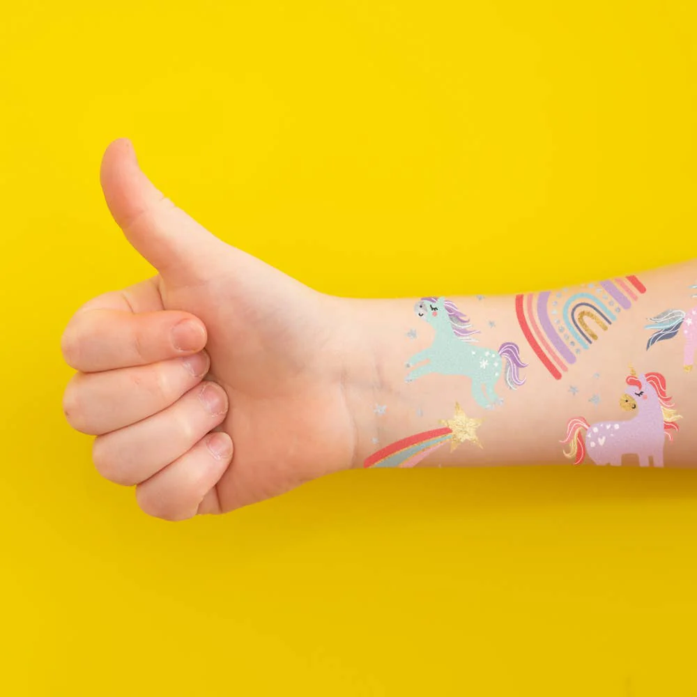 Kids Temporary Tattoo - Enchanting Unicorns - Image 3