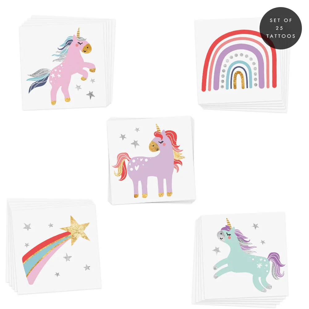 Kids Temporary Tattoo - Enchanting Unicorns - Image 4