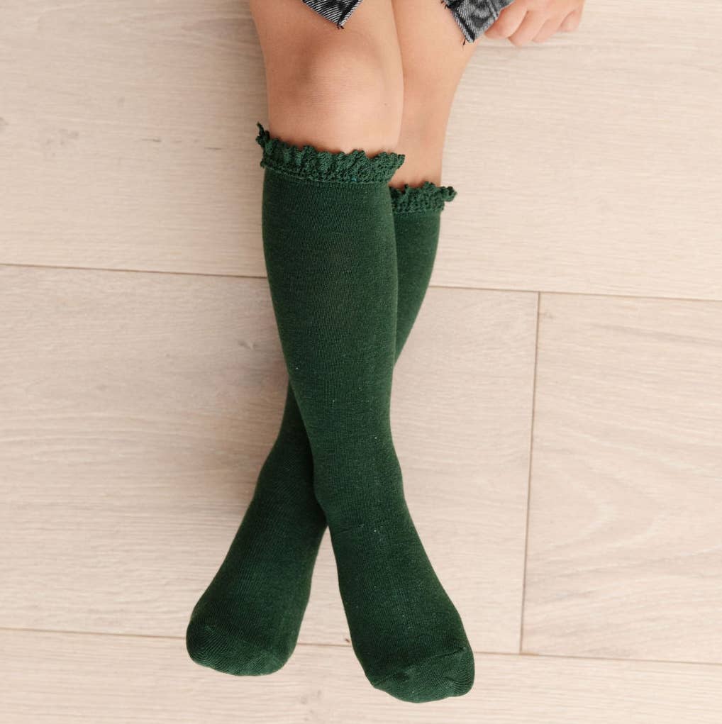 Forest Lace Top Knee High Socks - Image 2