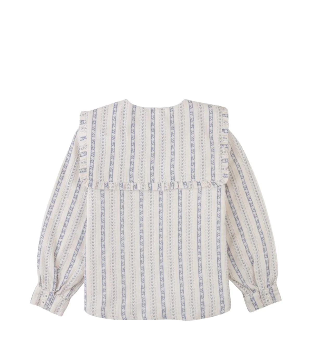 Girl Esmeralda Blouse With Embroidered And Ruffled Detail - Off White - Image 2