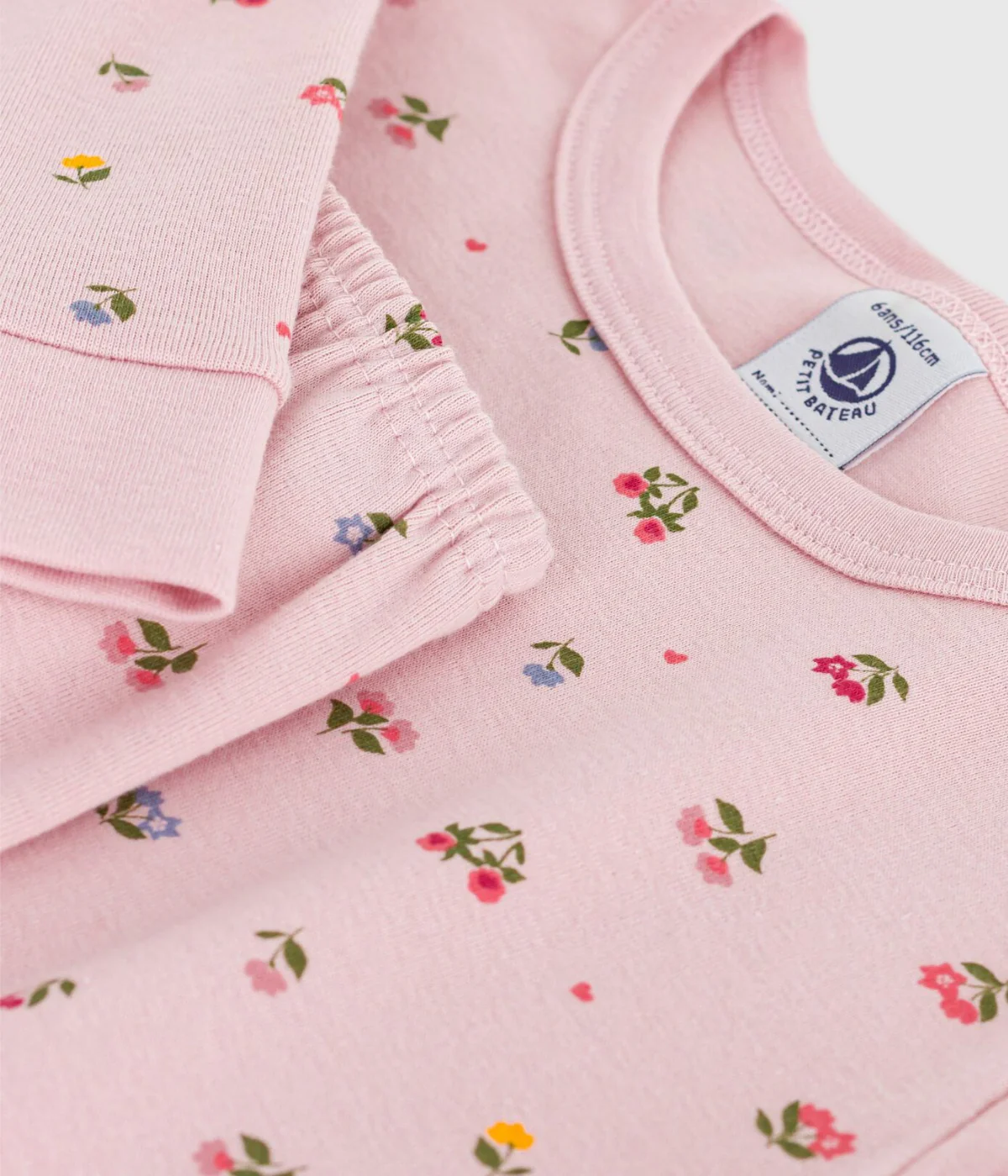 Girl Loungewear LS Floral Top And Pants - Dusty Pink - Image 3