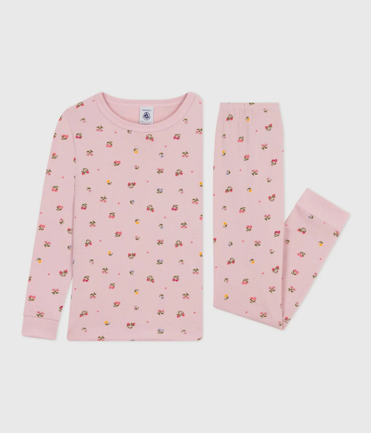 Girl Loungewear LS Floral Top And Pants - Dusty Pink - Image 4