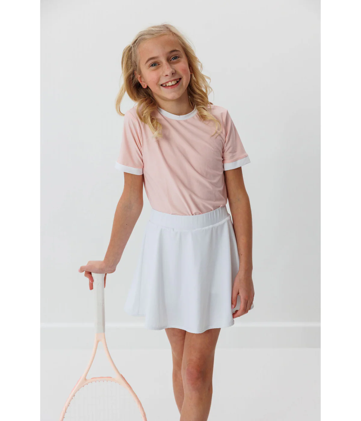 Girls Pink/White Practice Shirt - Image 3
