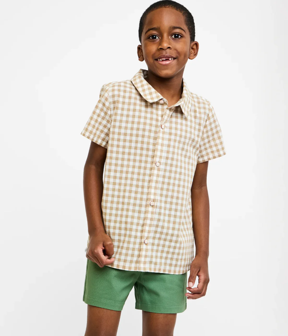 Jack Lee Shirt - Camel Check - Image 3