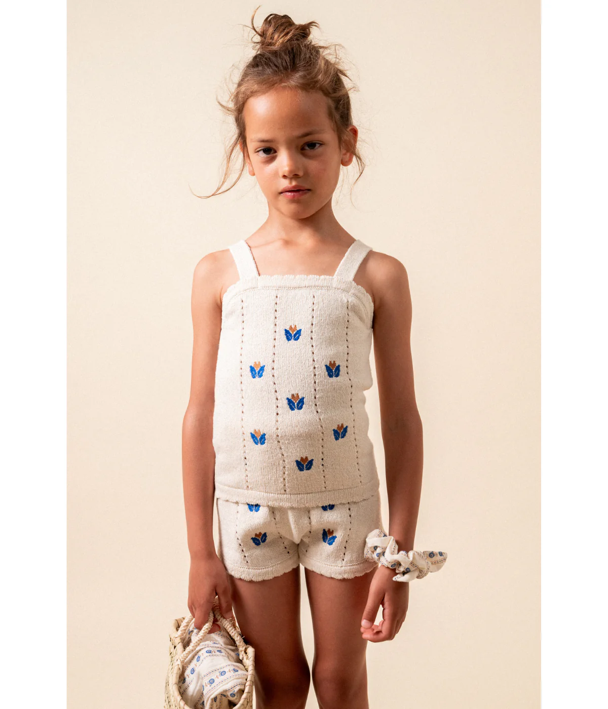 Knit Top With Floral Embroidery Girl - Image 3