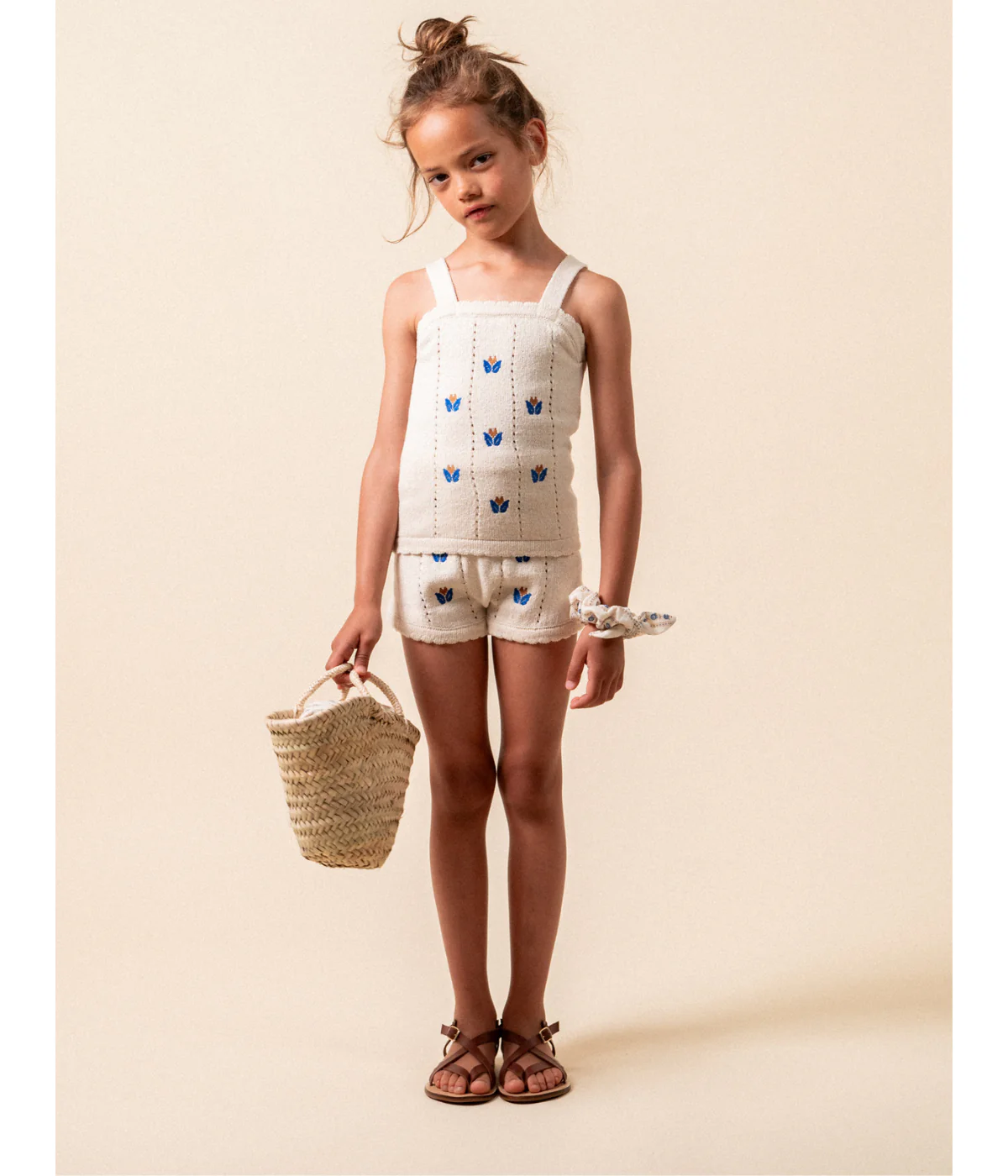 Knit Top With Floral Embroidery Girl - Image 5