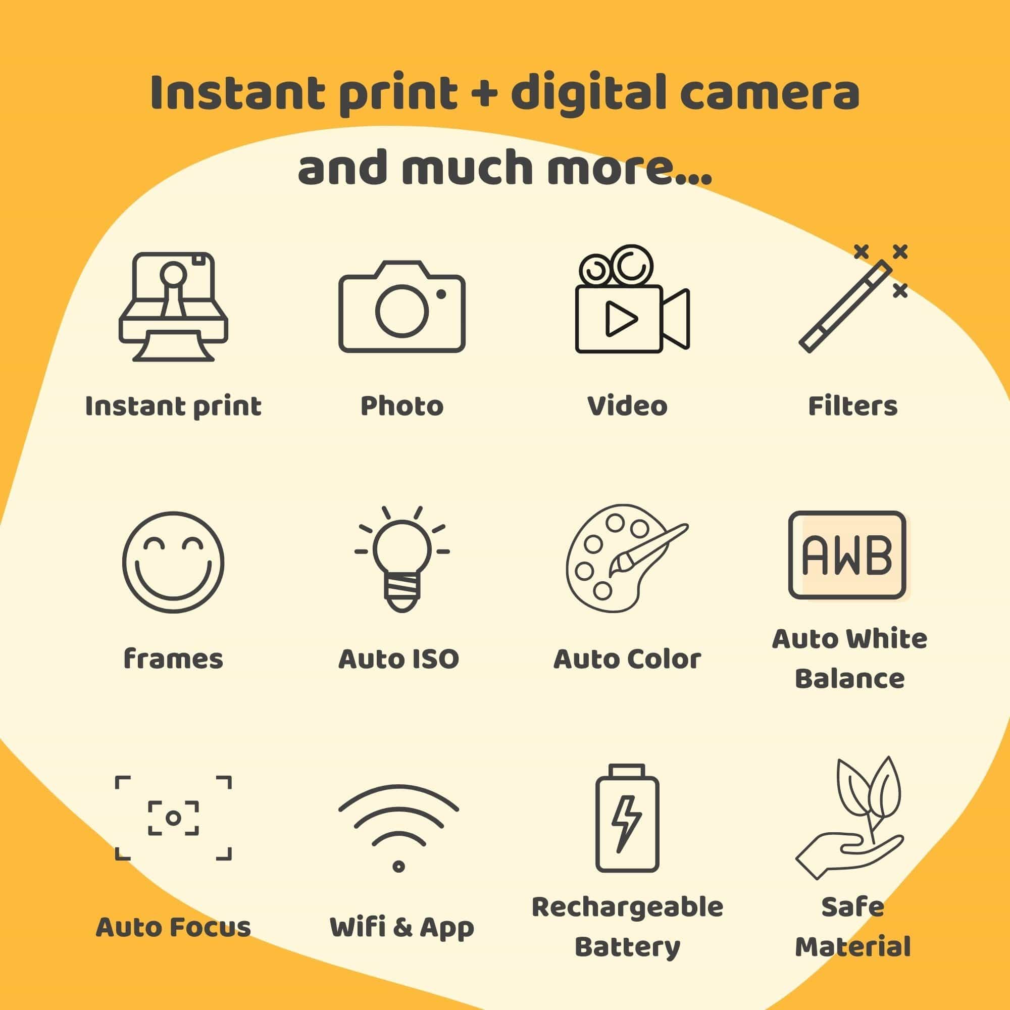 Koko the Panda - Instant Print Kids Digital Camera - Model P - Image 11