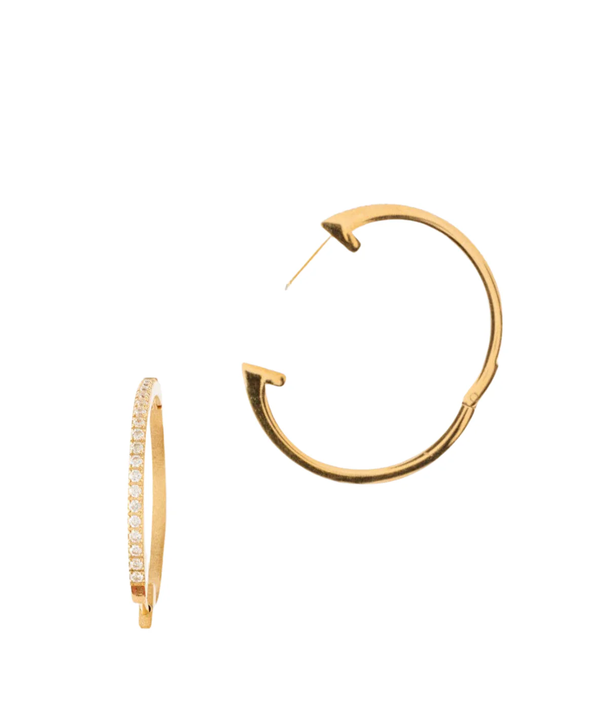 Large Diamond Hoop