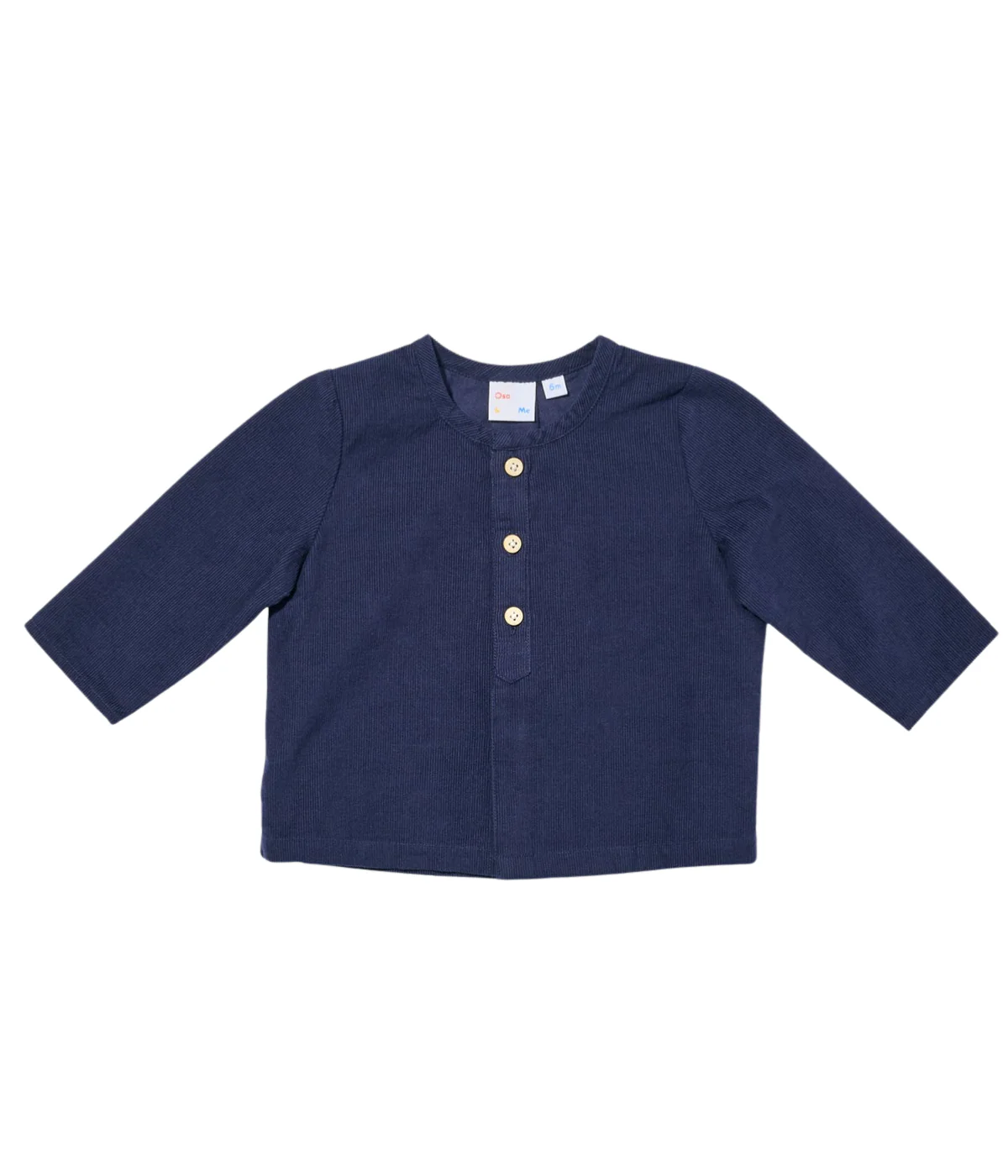 Lupo Baby Shirt - Navy Corduroy