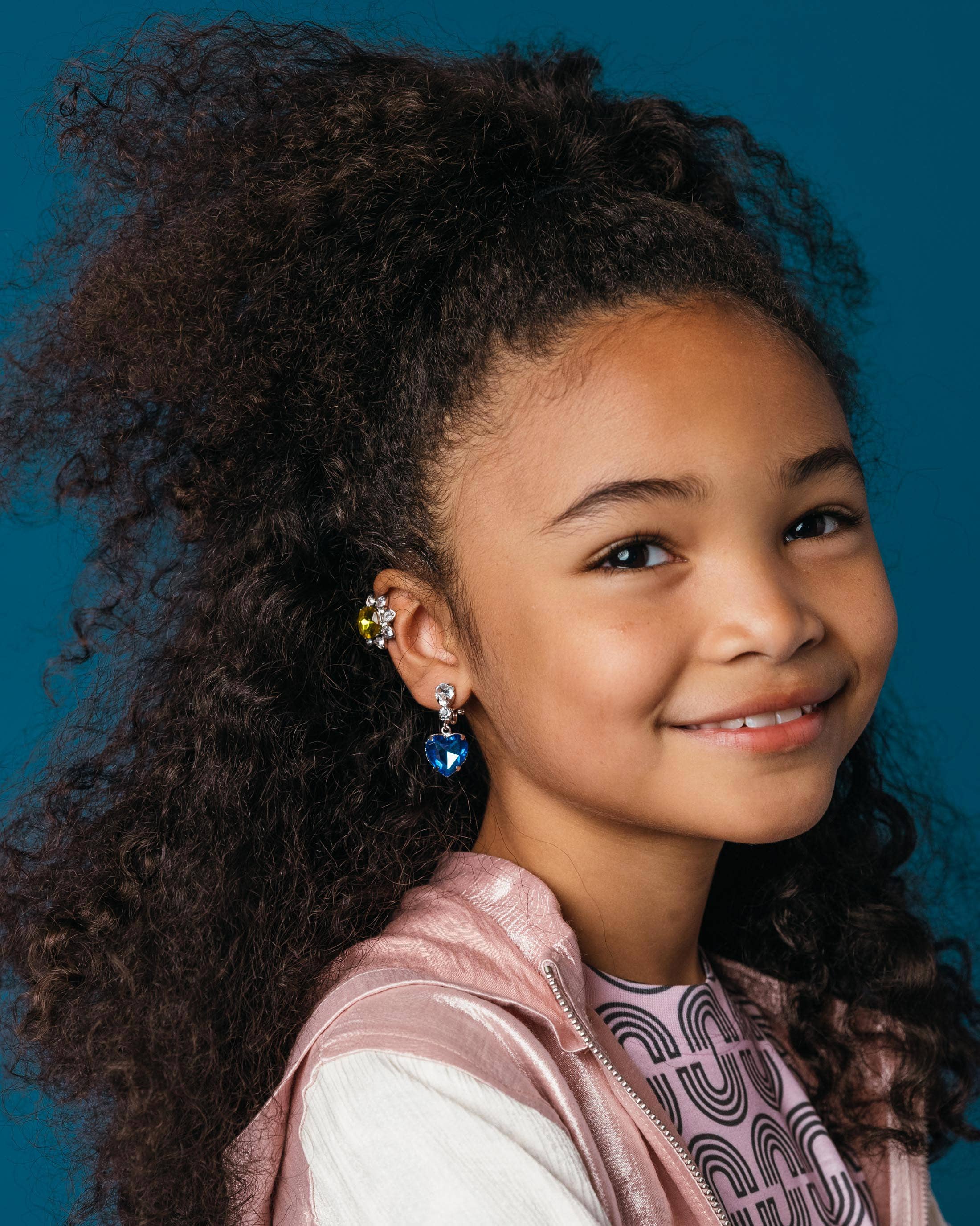 Multi-colored Gem Clip-On Earring Set - Image 5