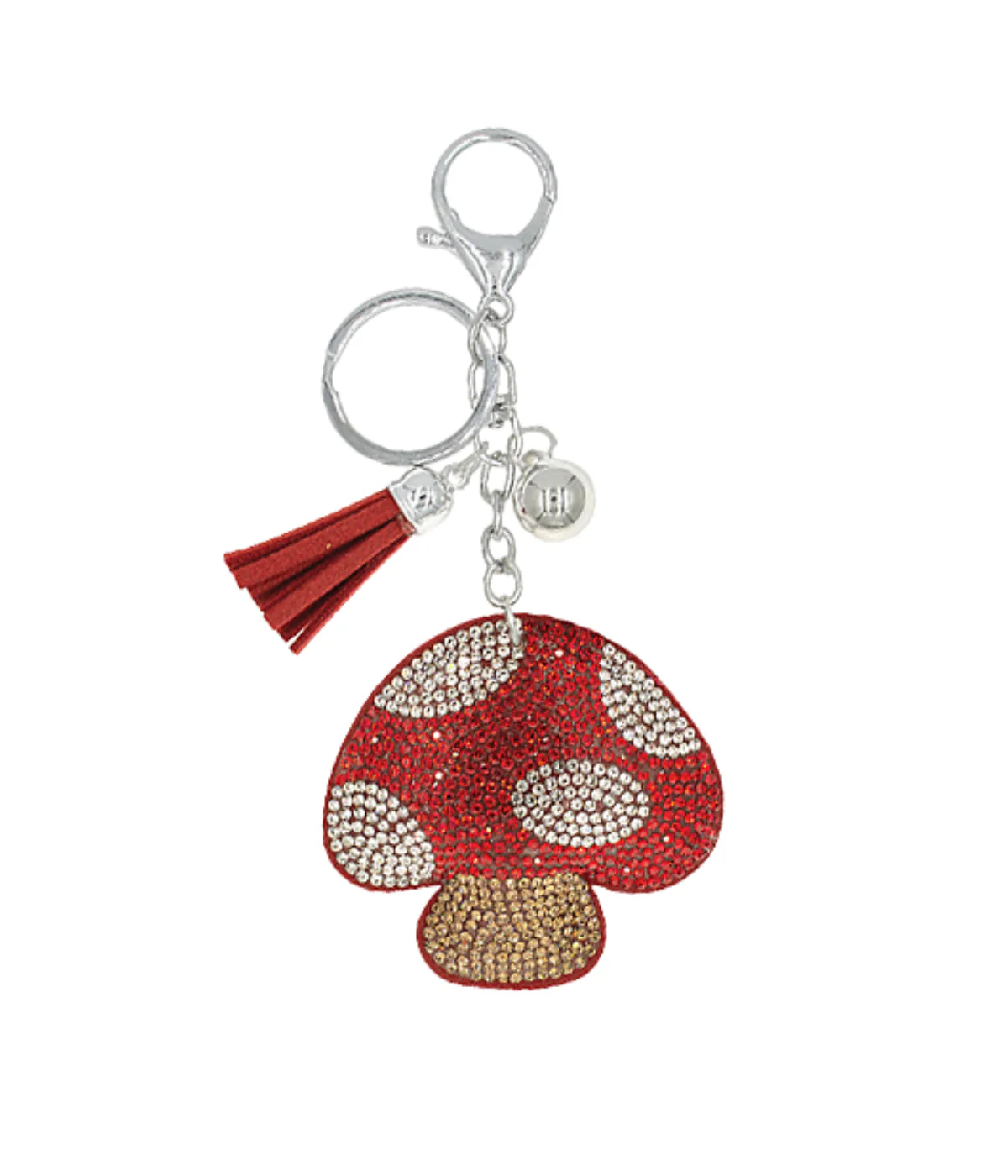 Mushroom Keychain - Red