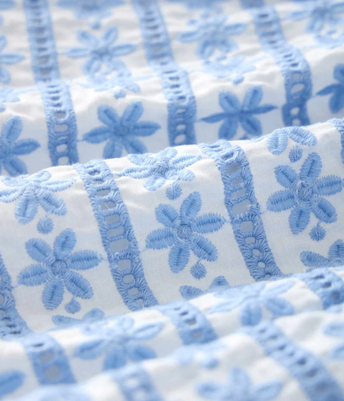 Odessa Frill Embroidered Maxi Skirt - Powder Blue - Image 4