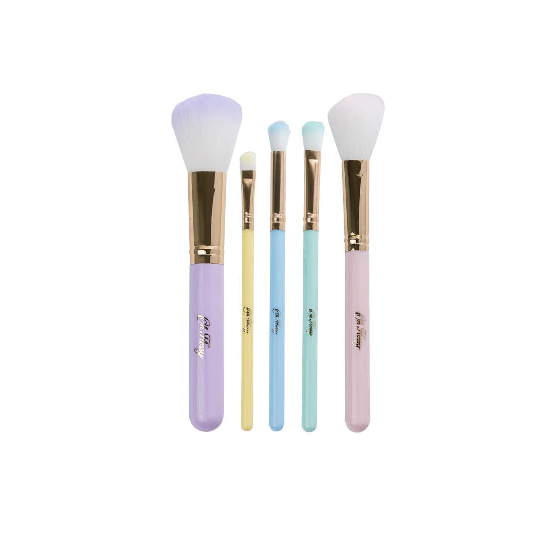 5-Piece Rainbow Makeup Brush Set - Image 2