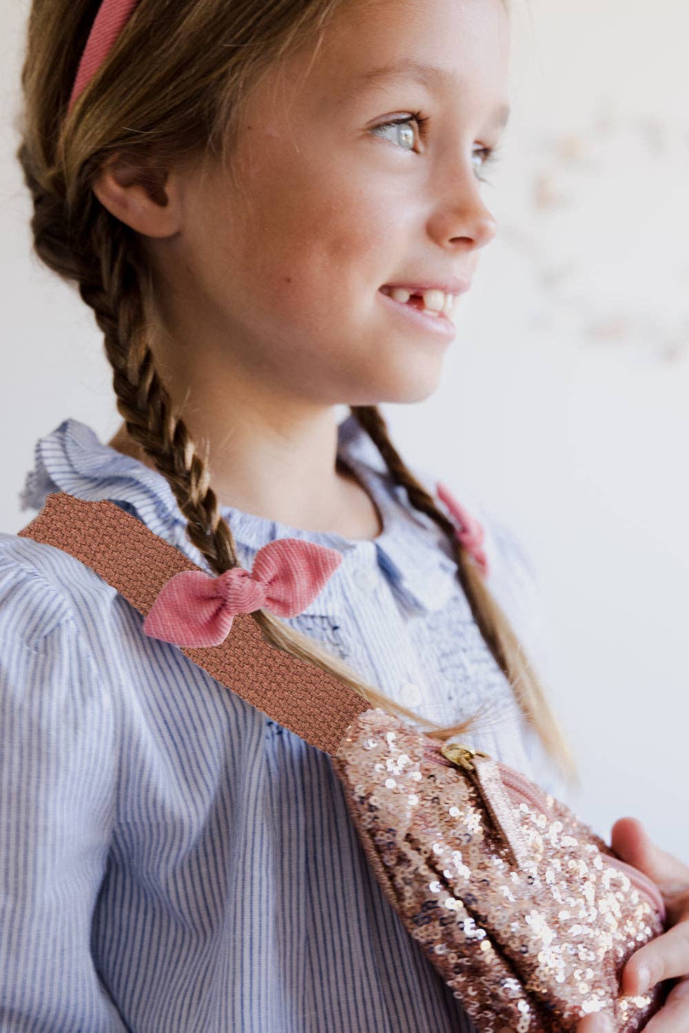 Pink Sequin Waist Bag - Image 3