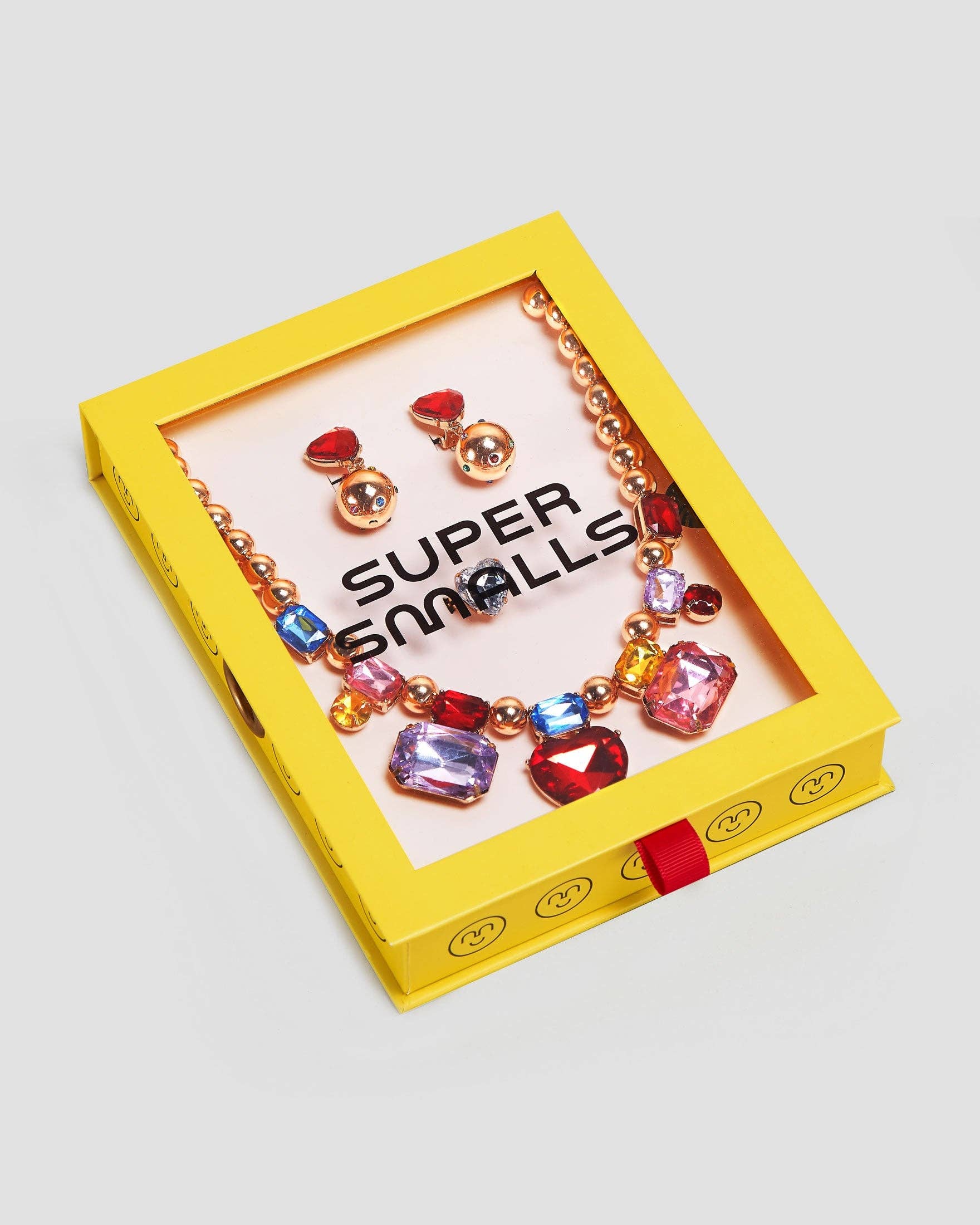 Red Heart Gem Necklace Set - Image 3
