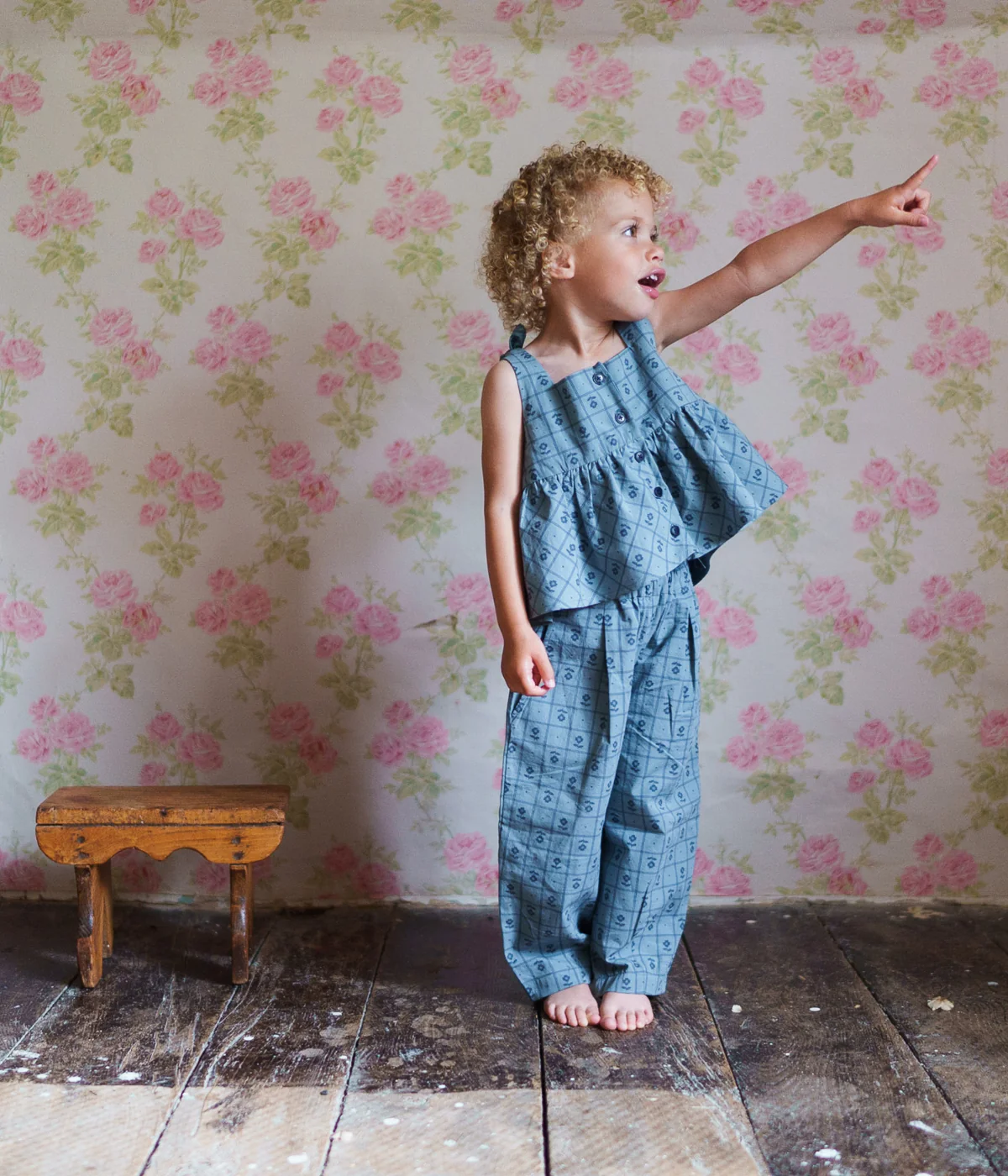 Shirley Top - Thyme Floral - Image 2