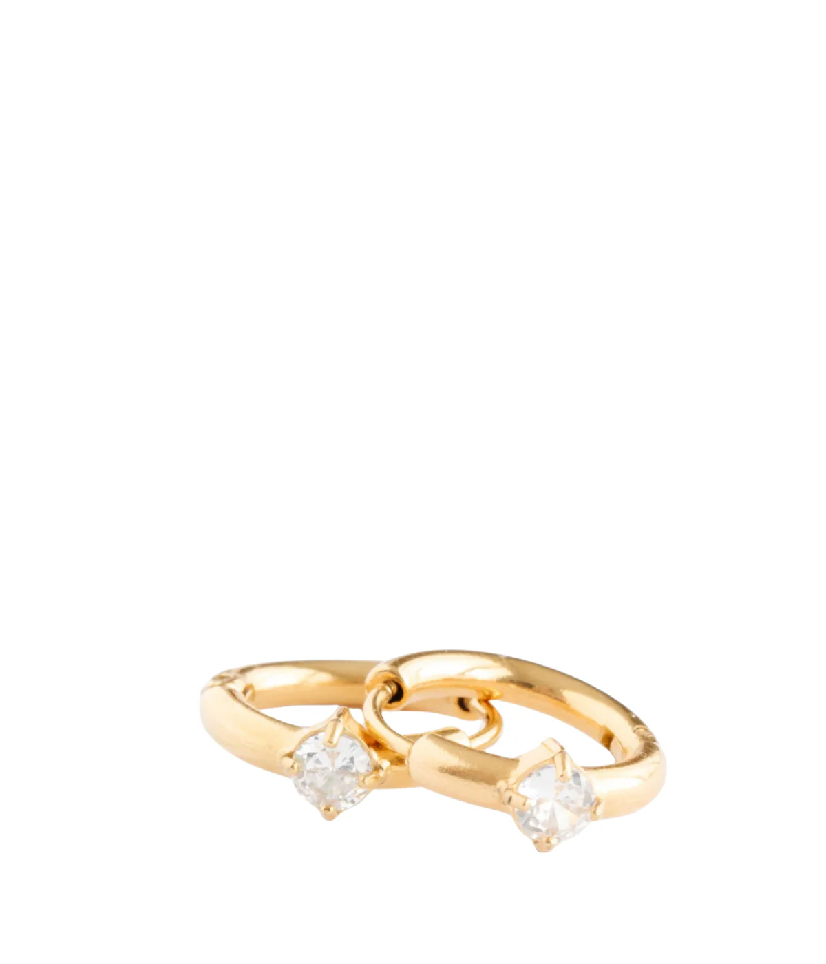 Single Diamond Hoop