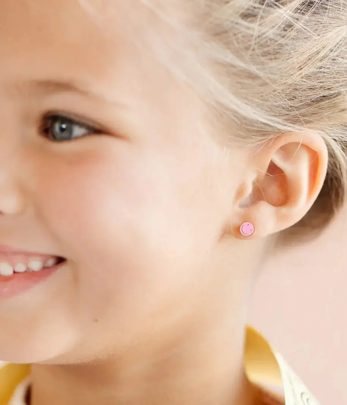 Smile Earrings - Pink - Image 3