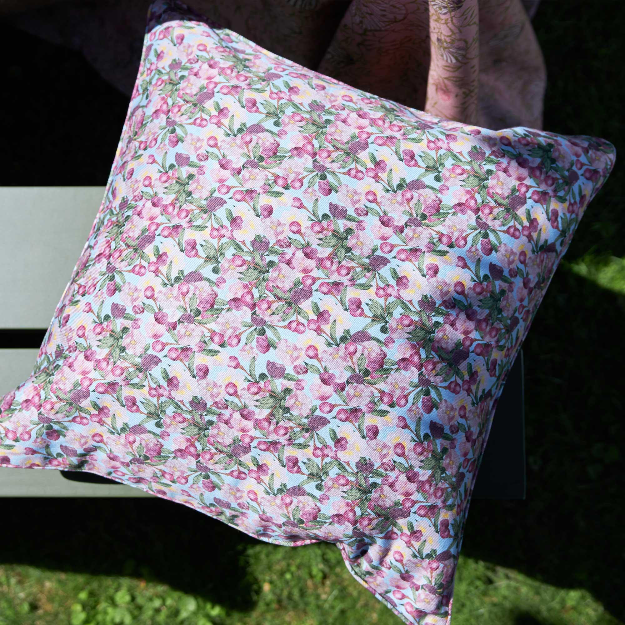 Square Pillow Cover Romance is Dead Blue - Image 5