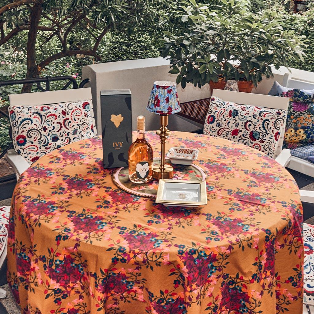 Tablecloth Blumen Orange - Image 3
