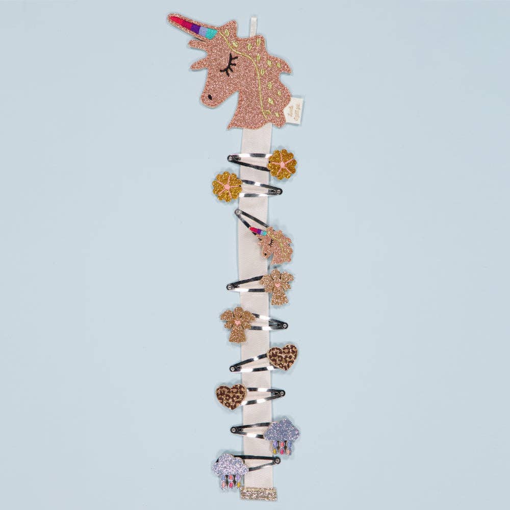 Wall-mounted barrette holder - Unicorn - Image 3