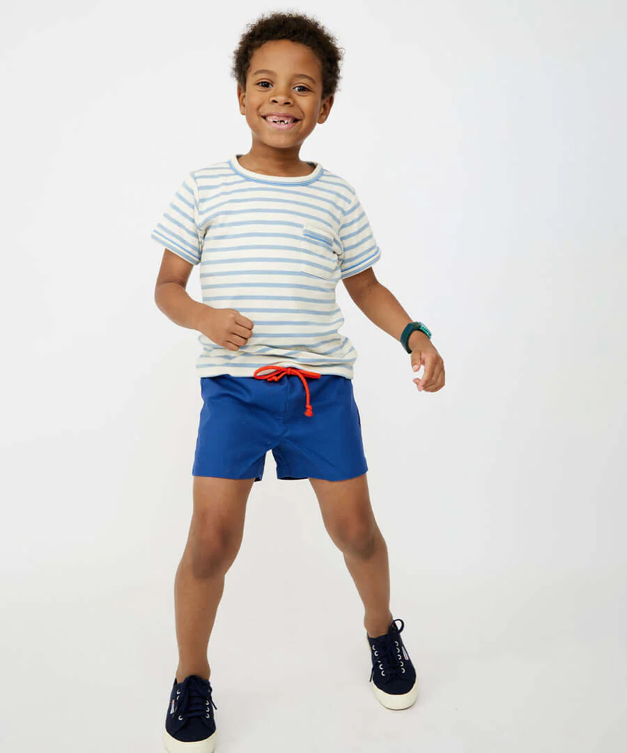 Willie T-Shirt - Dusty Blue Stripe - Image 3