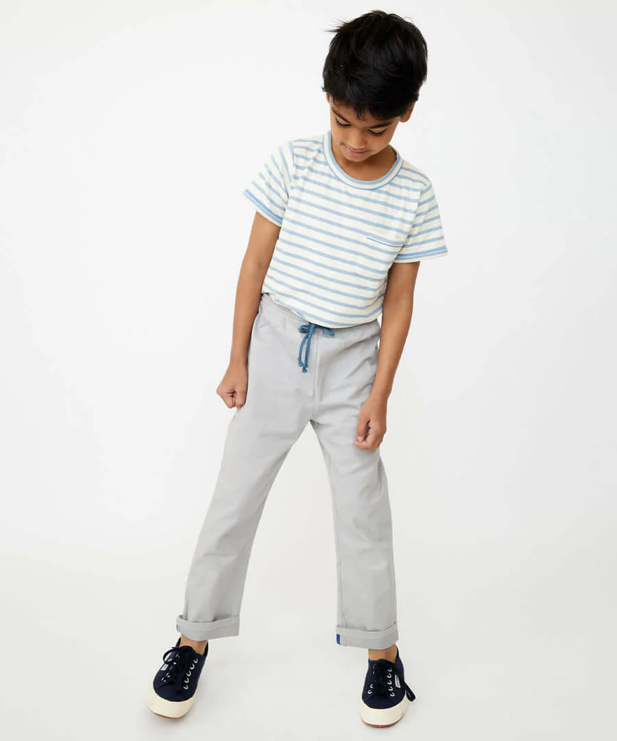 Willie T-Shirt - Dusty Blue Stripe - Image 5